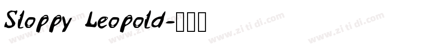 Sloppy Leopold字体转换